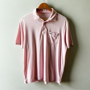 Vineyard Vines Seawall Edgartown Pink Polo - Size Medium